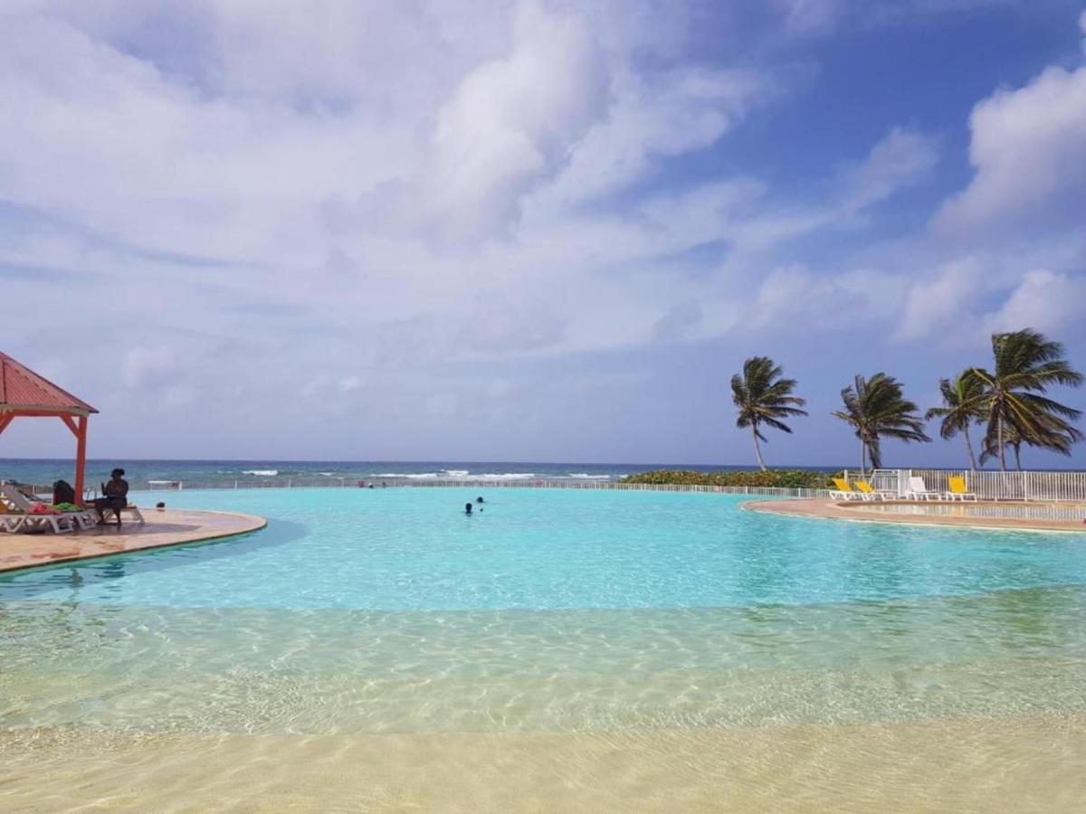 Ferienwohnung Escapades Ensoleillees - Saint-Francois - Front De Mer Et Piscine Exterior foto