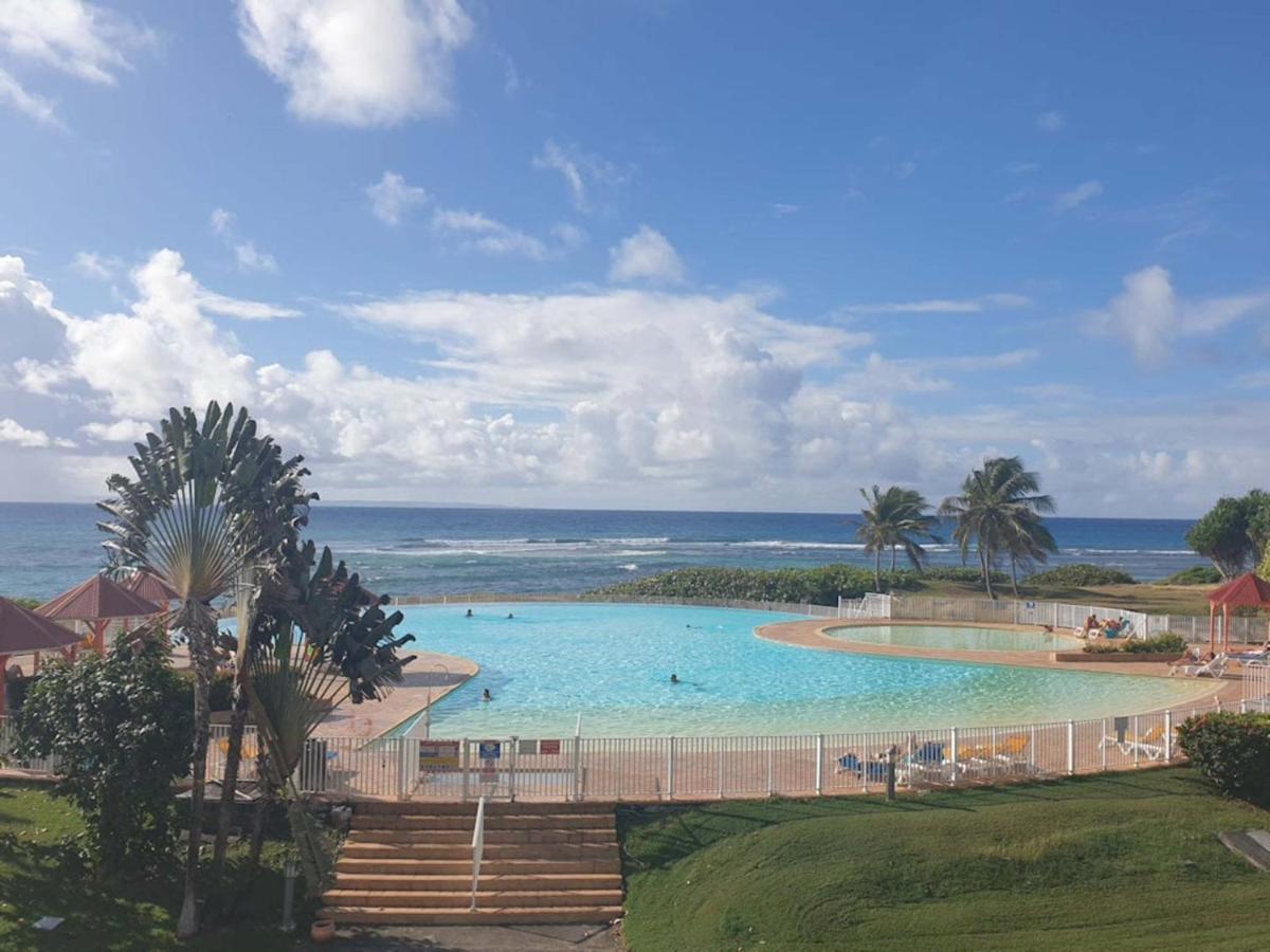 Ferienwohnung Escapades Ensoleillees - Saint-Francois - Front De Mer Et Piscine Exterior foto